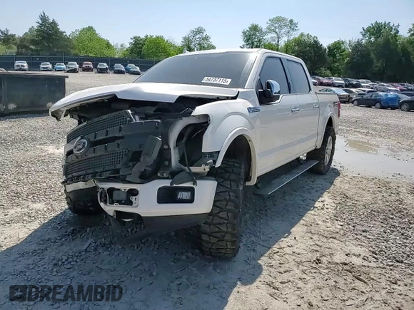 2018 Ford F-150 XL with VIN 1FTEW1E56JFA55341, listed as a Copart auction lot 54737115 with 114,581 mi miles and Salvage title. Bid and sale history available at DreamBid. Image 14.
