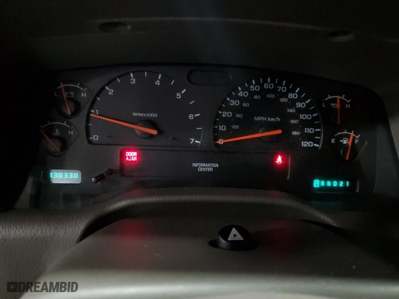 2003 Dodge Durango SLT with VIN 1D4HS48N93F512154, listed as a Copart auction lot 83899794 with 138,338 mi miles and Salvage Title. Bid and sale history available at carsss.com. Image 9.