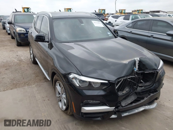 2018 BMW X3 xDrive30i with VIN 5UXTR9C52JLD59351, listed as a IAAI auction lot 42126069 with 30,806 mi miles and . Bid and sale history available at DreamBid. Image 1.