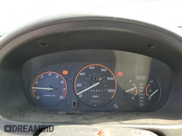 1997 Honda CR-V with VIN JHLRD1858VC057492, listed as a Copart auction lot 59996334 with 209,965 mi miles and Salvage Title. Bid and sale history available at carsss.com. Image 9.