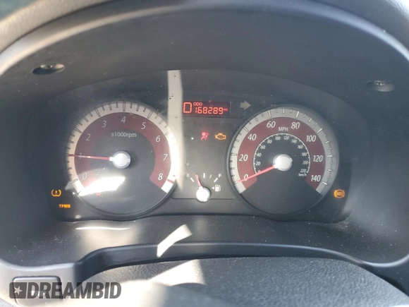 2010 Kia Rio LX with VIN KNADH4A33A6632951, listed as a Copart auction lot 72629144 with 168,289 mi miles and Salvage Title. Bid and sale history available at DreamBid. Image 9.