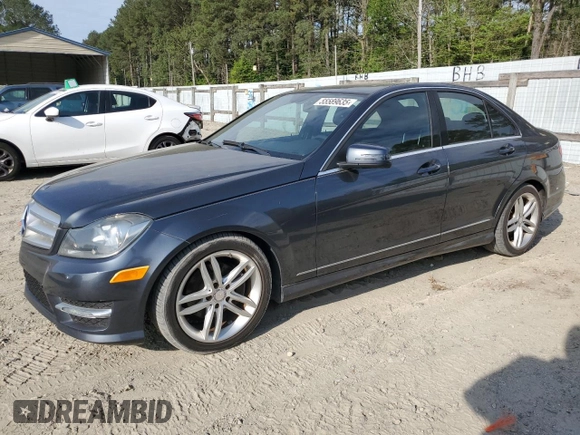 2013 Mercedes-Benz C 250 Sport with VIN WDDGF4HB7DG023661, listed as a Copart auction lot 55589635 with 122,889 mi miles and Clean Title. Bid and sale history available at carsss.com. Image 1.