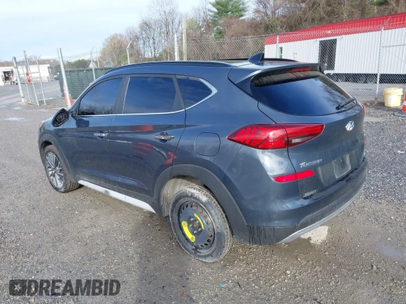 2019 Hyundai Tucson Ultimate with VIN KM8J3CAL6KU042315, listed as a IAAI auction lot 41924215 with 105,333 mi miles. Bid and sale history available at carsss.com. Image 3.