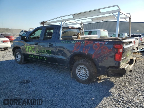 2022 Chevrolet Silverado 1500 Work Truck with VIN 1GCRDAEK5NZ641885, listed as a Copart auction lot 74668384 with Not Provided miles and Salvage Title. Bid and sale history available at DreamBid. Image 2.