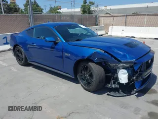 2024 Ford Mustang GT with VIN 1FA6P8CF8R5430448, listed as a IAAI auction lot 42486850 with 5,647 mi miles and . Bid and sale history available at DreamBid. Image 1.