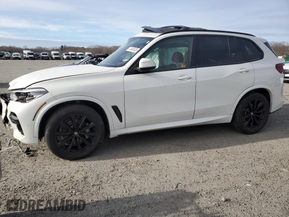 2022 BMW X5 xDrive40i with VIN 5UXCR6C07N9L54522, listed as a Copart auction lot 41493835 with Not Provided miles and Salvage Title. Bid and sale history available at DreamBid. Image 1.