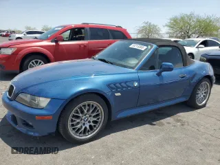 2000 BMW Z3 2.8 z VIN 4USCH3345YLF43292, wystawiony jako Copart lot #59213365 z przebiegiem 55 220 mil mil oraz Szkoda całkowita • Salvage title. Historia ofert i sprzedaży dostępna na DreamBid. Obrazek 1.