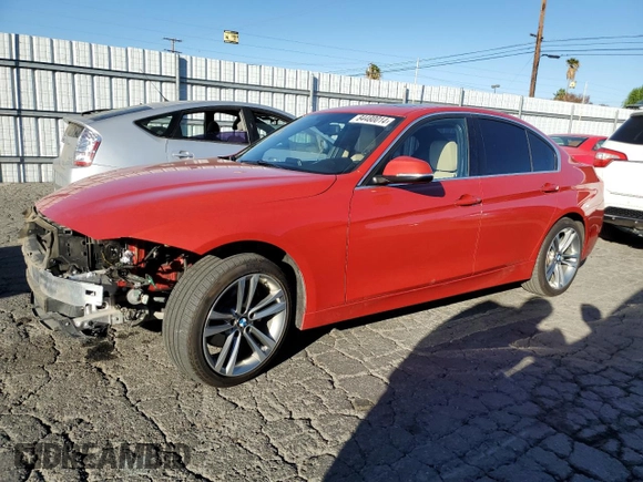2018 BMW 3 Series 330i with VIN WBA8B9C59JEE83257, listed as a Copart auction lot 84480014 with 47,365 mi miles and Salvage title. Bid and sale history available at DreamBid. Image 1.