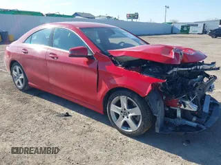2018 Mercedes-Benz CLA with VIN WDDSJ4EB1JN535887, listed as a IAAI auction lot 41677149 with 57,419 mi miles. Bid and sale history available at carsss.com. Image 1.