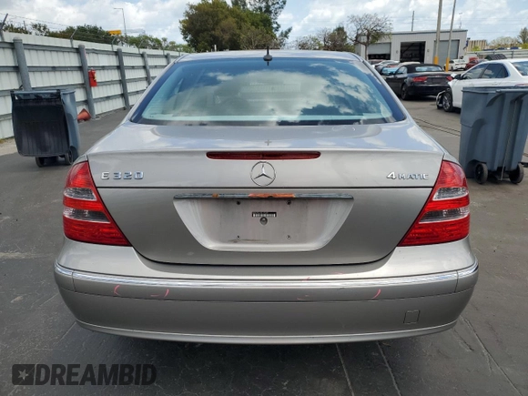 2005 Mercedes-Benz E 320 with VIN WDBUF82J85X179437, listed as a Copart auction lot 53839305 with 165,822 mi miles and Salvage Title. Bid and sale history available at DreamBid. Image 6.