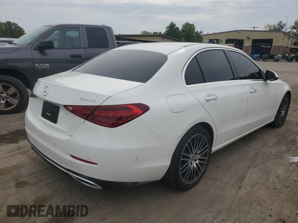 2023 Mercedes-Benz C 300 with VIN W1KAF4HBXPR118553, listed as a Copart auction lot 70564844 with 16,820 mi miles and Salvage Title. Bid and sale history available at DreamBid. Image 3.