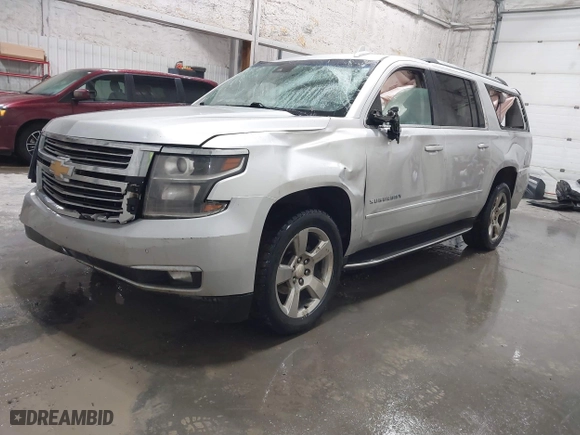 2017 Chevrolet Suburban Premier with VIN 1GNSKJKC0HR179235, listed as a IAAI auction lot 41301181 with 131,698 mi miles. Bid and sale history available at carsss.com. Image 2.