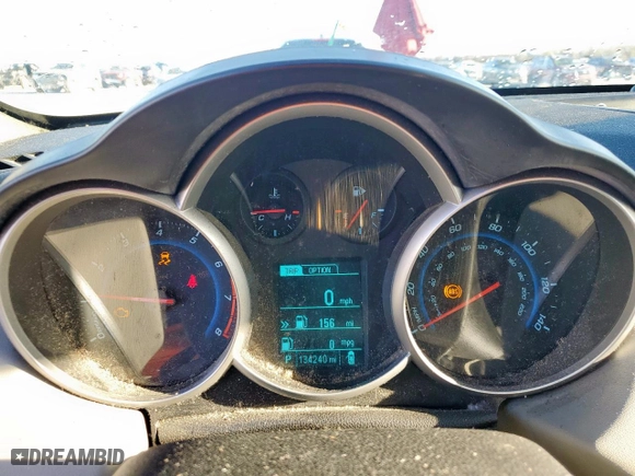 2014 Chevrolet Cruze LS with VIN 1G1PA5SH0E7487221, listed as a Copart auction lot 48342245 with 134,240 mi miles and Salvage Title. Bid and sale history available at carsss.com. Image 9.