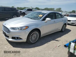 2016 Ford Fusion Titanium with VIN 3FA6P0K93GR267375, listed as a Copart auction lot 56153215 with 136,677 mi miles and Salvage title. Bid and sale history available at DreamBid. Image 1.