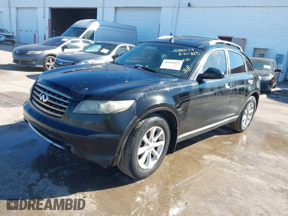 2006 Infiniti FX with VIN JNRAS08WX6X211634, listed as a IAAI auction lot 41658415 with 203,714 mi miles and . Bid and sale history available at carsss.com. Image 2.