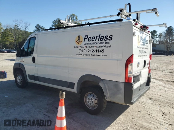 2017 Ram ProMaster Cargo with VIN 3C6TRVAG8HE511008, listed as a Copart auction lot 44364135 with 114,259 mi miles and Clean Title. Bid and sale history available at DreamBid. Image 2.
