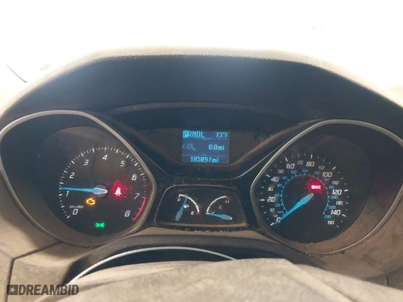 2012 Ford Focus SE with VIN 1FAHP3F22CL456034, listed as a IAAI auction lot 41864862 with 185,897 mi miles. Bid and sale history available at carsss.com. Image 7.