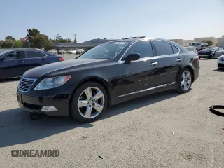 2008 Lexus LS 460 with VIN JTHBL46F685059084, listed as a Copart auction lot 59392615 with 141,800 mi miles and Salvage title. Bid and sale history available at DreamBid. Image 1.
