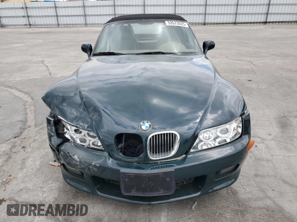 1998 BMW 3 Series 2.8L with VIN 4USCJ3335WLG20560, listed as a Copart auction lot 53573625 with 169,589 mi miles and Salvage Title. Bid and sale history available at carsss.com. Image 5.