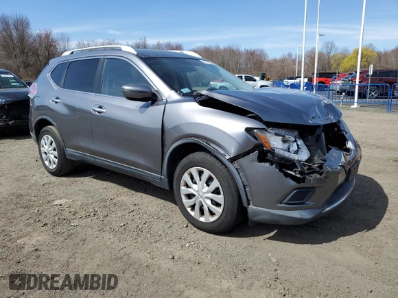 2016 Nissan Rogue SV with VIN KNMAT2MVXGP609644, listed as a Copart auction lot 53111955 with 70,943 mi miles and Salvage Title. Bid and sale history available at carsss.com. Image 4.