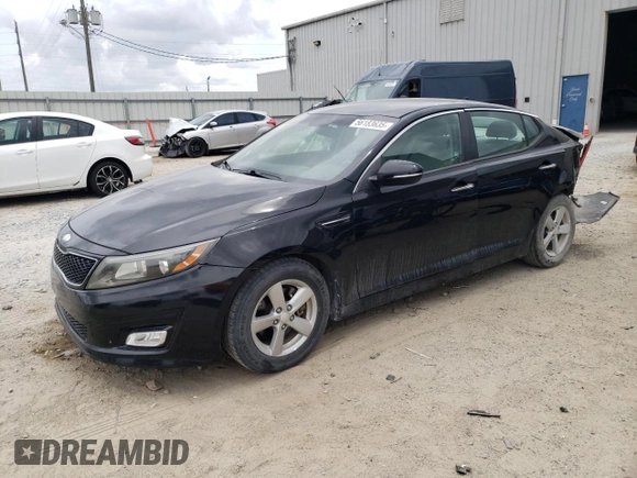 2014 Kia Optima LX z VIN 5XXGM4A73EG322174, wystawiony jako Copart lot #56183635 z przebiegiem 97 173 mil mil oraz Szkoda całkowita • Salvage title. Historia ofert i sprzedaży dostępna na DreamBid. Obrazek 1.