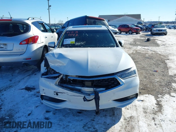 2019 Acura TLX w/Advance Pkg with VIN 19UUB3F89KA003858, listed as a IAAI auction lot 41271443 with 81,978 mi miles. Bid and sale history available at carsss.com. Image 12.