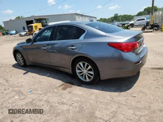 2015 Infiniti Q50 with VIN JN1BV7APXFM334409, listed as a Copart auction lot 63150875 with 125,803 mi miles and Salvage title. Bid and sale history available at DreamBid. Image 2.