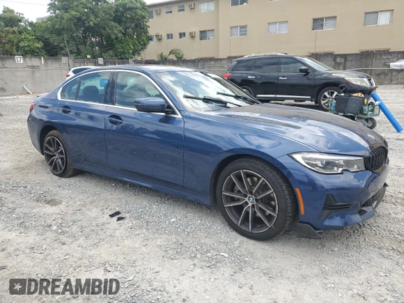 2022 BMW 3 Series 330i with VIN 3MW5R1J05N8C24178, listed as a Copart auction lot 51004985 with 26,665 mi miles and Salvage Title. Bid and sale history available at carsss.com. Image 4.