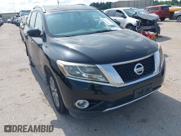 2014 Nissan Pathfinder S z VIN 5N1AR2MNXEC635952, wystawiony jako IAAI lot #42397299 z przebiegiem 159 727 mil mil oraz . Historia ofert i sprzedaży dostępna na DreamBid. Obrazek 1.