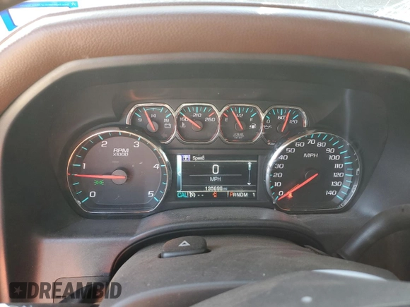 2016 Chevrolet Silverado 3500HD High Country with VIN 1GC4K1E86GF288937, listed as a Copart auction lot 75991014 with 135,696 mi miles and Salvage Title. Bid and sale history available at carsss.com. Image 9.