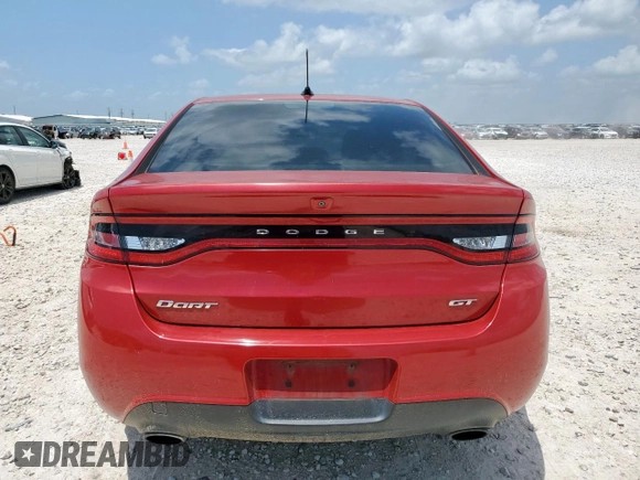 2015 Dodge Dart GT z VIN 1C3CDFEB9FD345919, wystawiony jako Copart lot #61853415 z przebiegiem 123 103 mil mil oraz Szkoda całkowita • Salvage title. Historia ofert i sprzedaży dostępna na DreamBid. Obrazek 6.