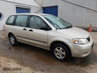 2000 Mazda MPV DX with VIN JM3LW28G5Y0142081, listed as a Copart auction lot 72956824 with 96,461 mi miles and Salvage Title. Bid and sale history available at carsss.com. Image 4.