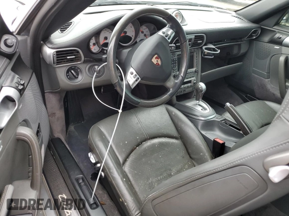 2007 Porsche 911 Turbo with VIN WP0AD29957S784485, listed as a Copart auction lot 75090564 with Not Provided miles and Salvage Title. Bid and sale history available at DreamBid. Image 8.