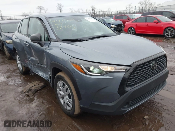 2022 Toyota Corolla Cross L with VIN 7MUAAABG3NV040858, listed as a IAAI auction lot 41471785 with 37,403 mi miles and . Bid and sale history available at DreamBid. Image 1.