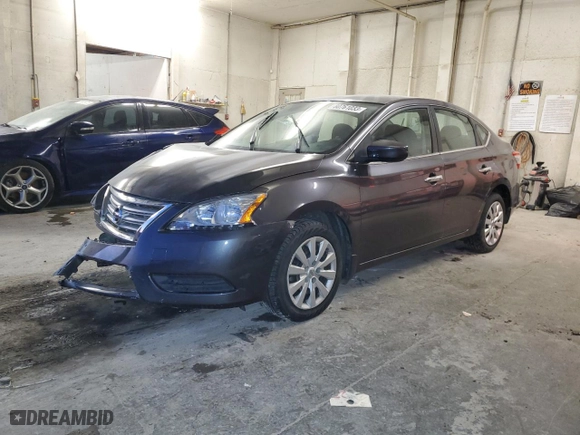 2015 Nissan Sentra SR with VIN 3N1AB7AP8FY301264, listed as a Copart auction lot 43575955 with 115,426 mi miles and Salvage Title. Bid and sale history available at carsss.com. Image 1.