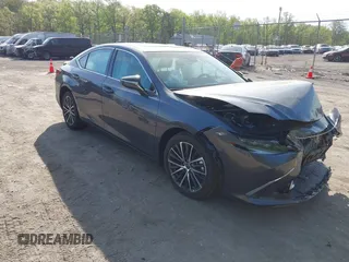 2025 Lexus ES 300h with VIN 58ADA1C19SU055619, listed as a IAAI auction lot 42102356 with 8,967 mi miles and . Bid and sale history available at DreamBid. Image 1.