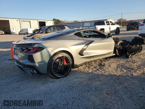 2022 Chevrolet Corvette 2LT with VIN 1G1YB2D49N5109954, listed as a Copart auction lot 82520864 with 44,566 mi miles and Salvage Title. Bid and sale history available at carsss.com. Image 3.