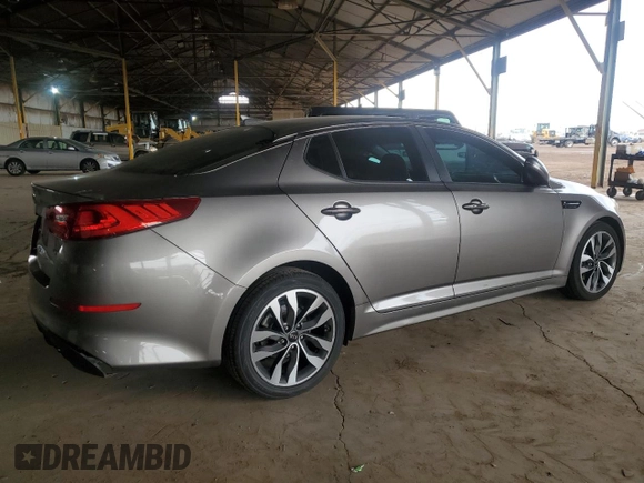 2015 Kia Optima SX with VIN 5XXGR4A70FG456501, listed as a Copart auction lot 47681395 with 125,092 mi miles and Salvage Title. Bid and sale history available at carsss.com. Image 3.