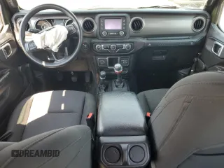 2021 Jeep Wrangler Unlimited Sport with VIN 1C4HJXDG6MW737612, listed as a Copart auction lot 60875264 with 29,220 mi miles and Salvage title. Bid and sale history available at DreamBid. Image 8.