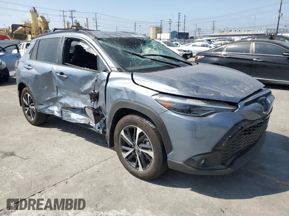 2024 Toyota Corolla Cross Hybrid S with VIN 7MUFBABG7RV043044, listed as a Copart auction lot 61828715 with 10,473 mi miles and Salvage title. Bid and sale history available at DreamBid. Image 4.
