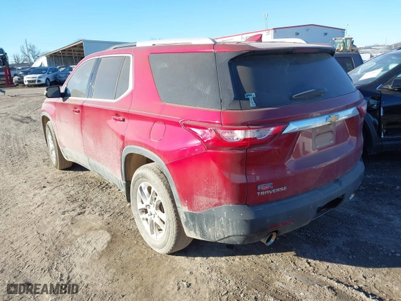 2018 Chevrolet Traverse LT Cloth with VIN 1GNERGKWXJJ269969, listed as a IAAI auction lot 41596532 with 114,038 mi miles. Bid and sale history available at carsss.com. Image 3.