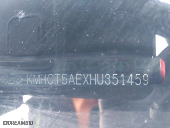 2017 Hyundai Accent SE with VIN KMHCT5AEXHU351459, listed as a IAAI auction lot 41214689 with 131,355 mi miles. Bid and sale history available at carsss.com. Image 17.