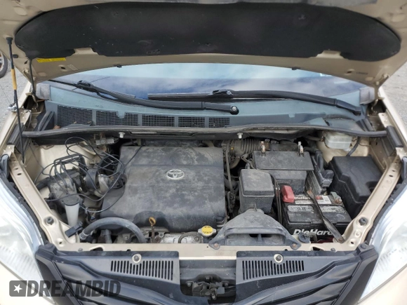 2012 Toyota Sienna with VIN 5TDZK3DC1CS260416, listed as a Copart auction lot 52860155 with 140,714 mi miles and Salvage Title. Bid and sale history available at carsss.com. Image 12.