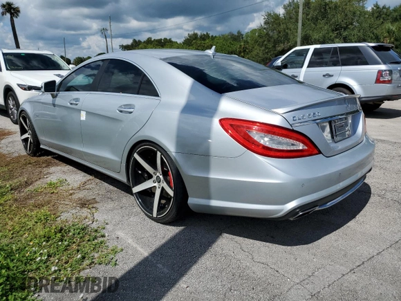 2012 Mercedes-Benz CLS-Class CLS 550 with VIN WDDLJ7DB9CA022839, listed as a Copart auction lot 74277184 with 0 mi miles and Non Repairable. Bid and sale history available at carsss.com. Image 2.