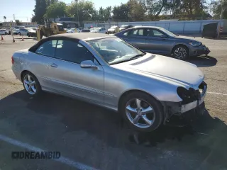 2005 Mercedes-Benz CLK 320 with VIN WDBTK65G45T045124, listed as a Copart auction lot 81193874 with 71,574 mi miles and Salvage Title. Bid and sale history available at DreamBid. Image 4.