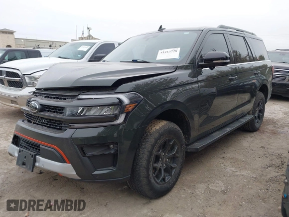 2022 Ford Expedition Timberline with VIN 1FMJU1RT0NEA28639, listed as a IAAI auction lot 41413728 with 42,342 mi miles. Bid and sale history available at carsss.com. Image 2.