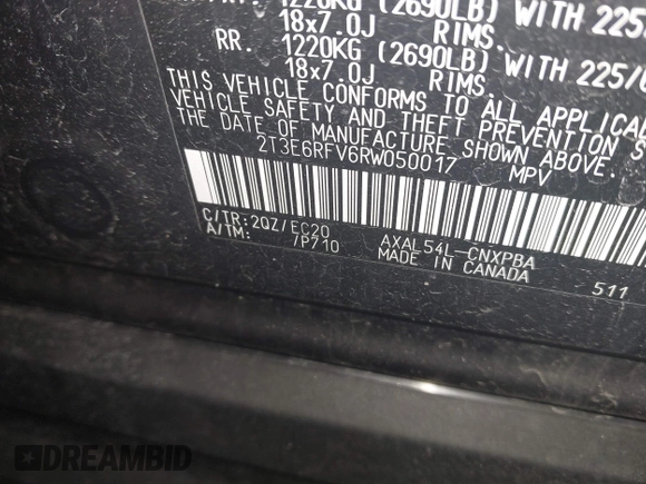 2024 Toyota RAV4 Hybrid XSE with VIN 2T3E6RFV6RW050017, listed as a IAAI auction lot 41775525 with 19,988 mi miles. Bid and sale history available at carsss.com. Image 9.