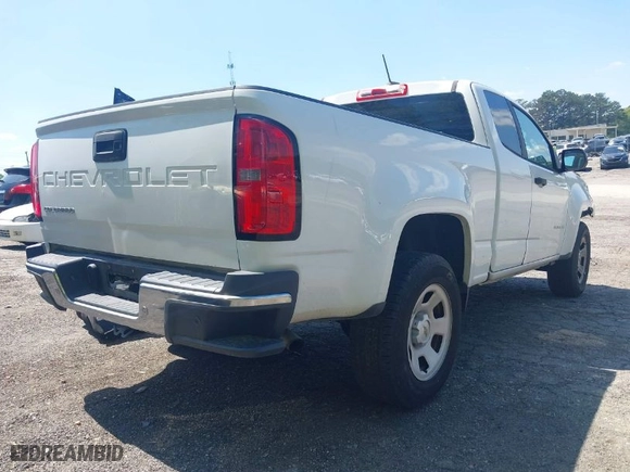 2021 Chevrolet Colorado 2WD Work Truck with VIN 1GCHSBEA3M1101138, listed as a IAAI auction lot 41979978 with 81,657 mi miles. Bid and sale history available at carsss.com. Image 4.