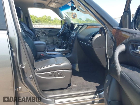 2016 Infiniti QX80 with VIN JN8AZ2NE5G9123443, listed as a IAAI auction lot 42595593 with 150,505 mi miles and . Bid and sale history available at DreamBid. Image 5.