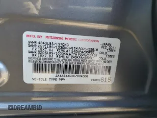 2012 Mitsubishi Outlander Sport SE with VIN JA4AR4AUXCZ004506, listed as a Copart auction lot 47519055 with 156,654 mi miles and Salvage Title. Bid and sale history available at carsss.com. Image 13.